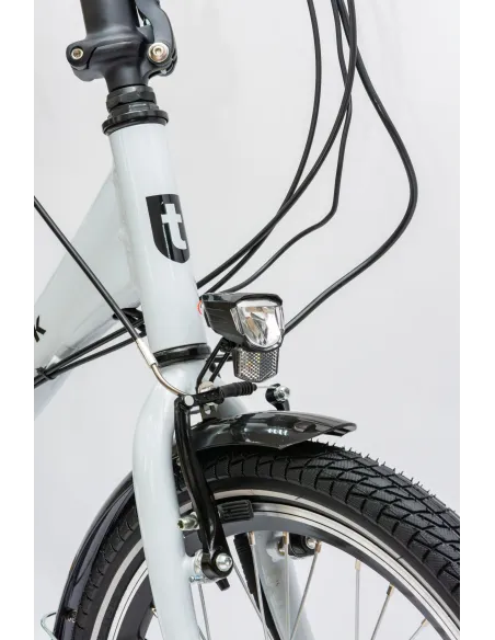 Rower Elektryczny Męski Damski Składany 20" SHIMANO Alu Składak 250 W LED