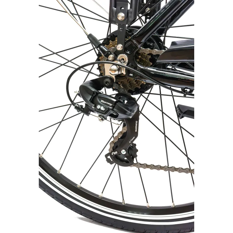 Rower Elektryczny Męski Trekkingowy 28" Shimano 21 Biegów Aluminium 250W