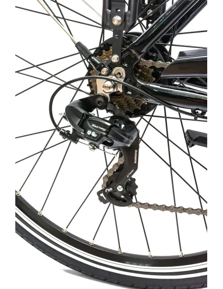 Rower Elektryczny Męski Trekkingowy 28" Shimano 21 Biegów Aluminium 250W