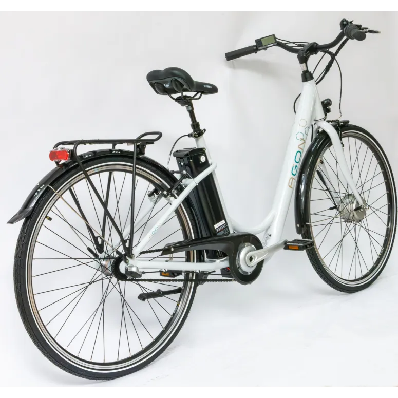 Rower Elektryczny Damski Miejski 28" Alu 250 W LCD SHIMANO Nexus Bagażnik