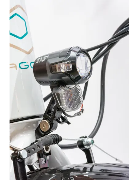 Rower Elektryczny Damski Miejski 28" Alu 250 W LCD SHIMANO Nexus Bagażnik