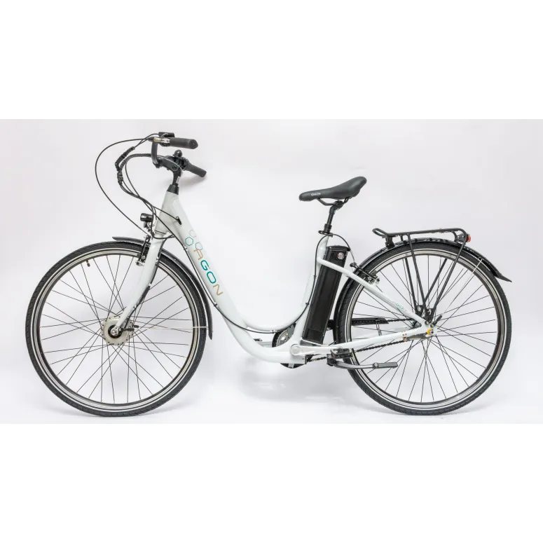 Rower Elektryczny Damski Miejski 28" Alu 250 W LCD SHIMANO Nexus Bagażnik