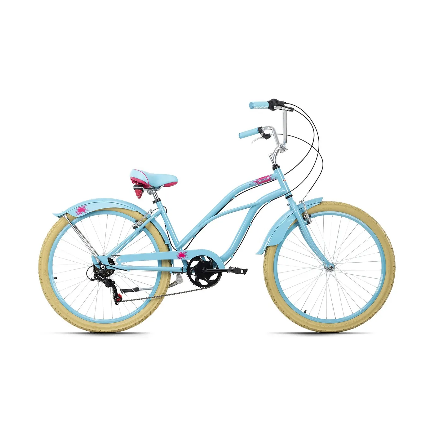 Dziewczęcy Rower 26 Beach Cruiser Miejski 6 Biegów - 1