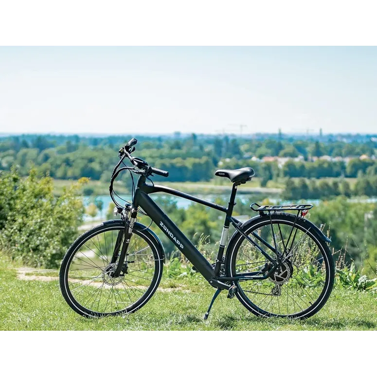 Elektryczny Rower Trekkingowy Męski 28 Hydraulika ALU Turystyczny 24 bieg