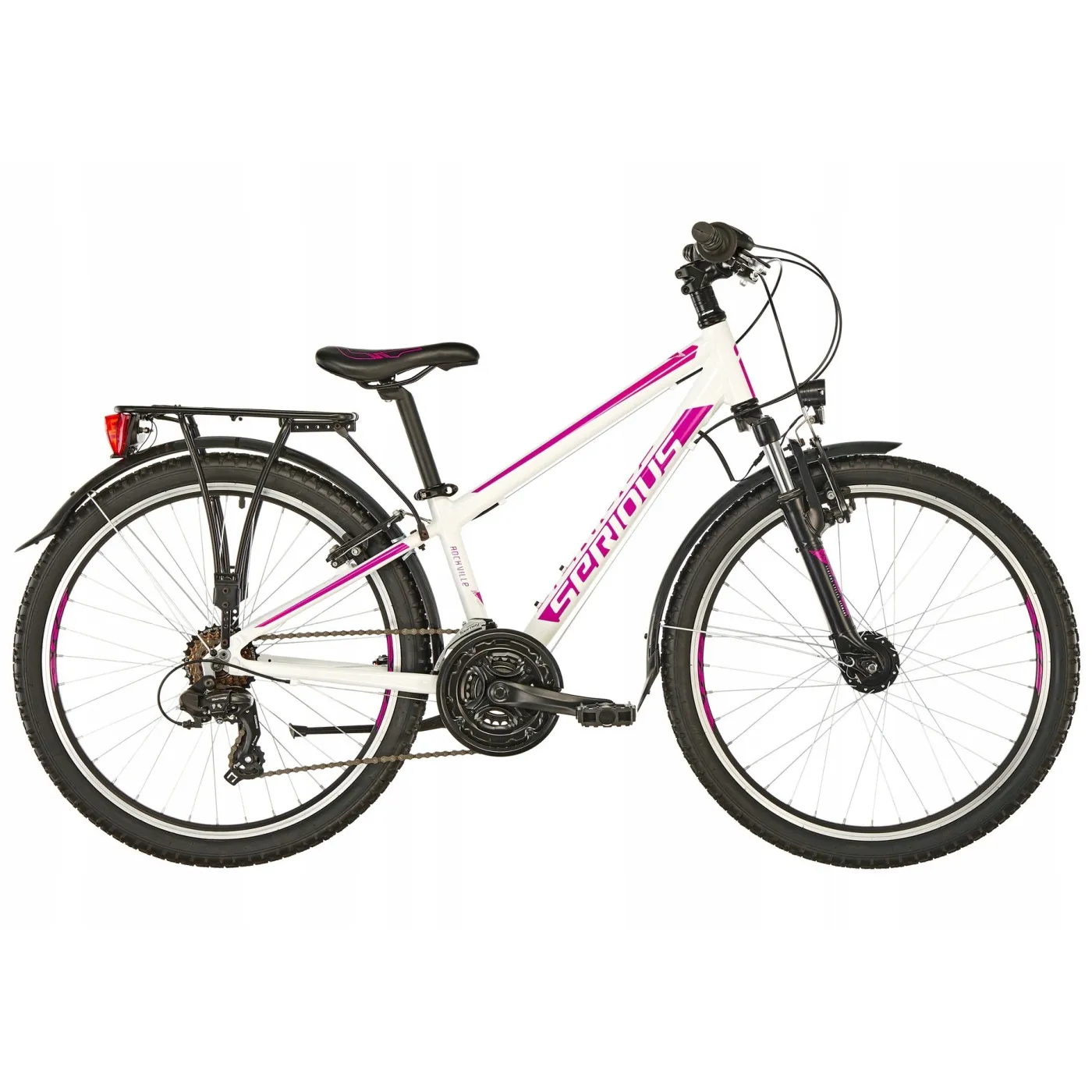 Rower Górski 24 Dziewczęcy Aluminiowy Bagażnik