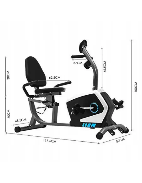 Rower Stacjonarny ISE SY-6801 Magnetyczny Poziomy