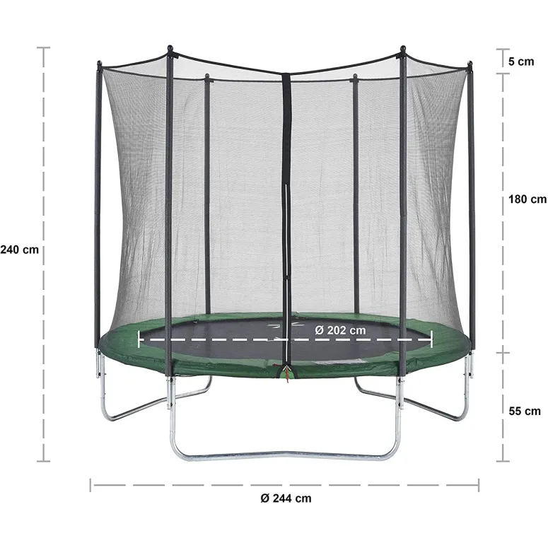 Trampolina Ogrodowa CZON SPORTS 250 cm Z Siatką