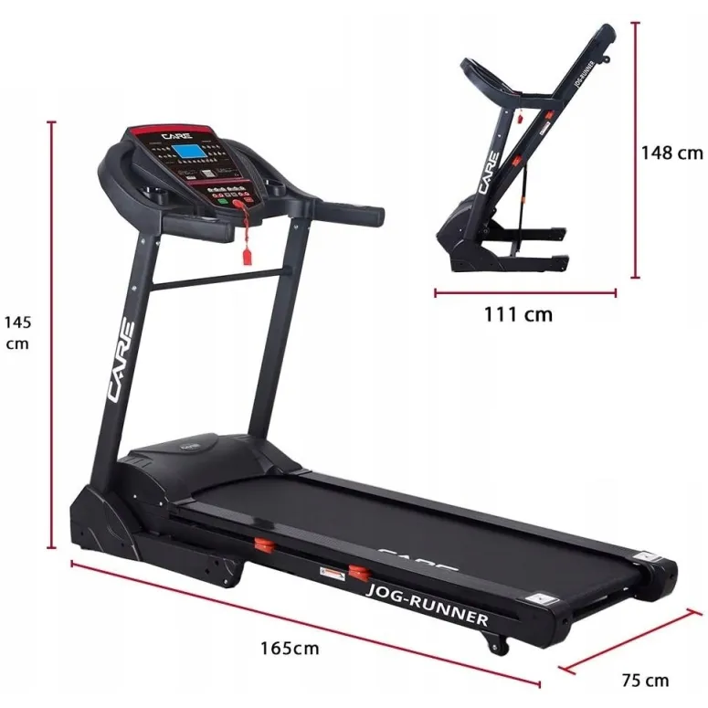 Bieżnia Elektryczna Care JogRunner 18km/h Składana