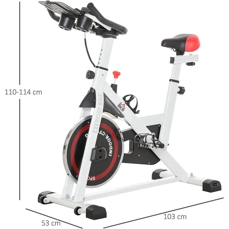 Rowerek Stacjonarny Homcom Koło 8kg Regulacja