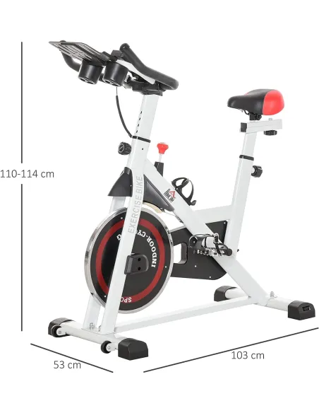 Rowerek Stacjonarny Homcom Koło 8kg Regulacja