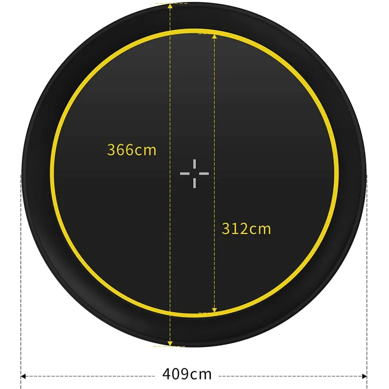 Trampolina Ogrodowa Ultrasport 366cm Siatka 150kg
