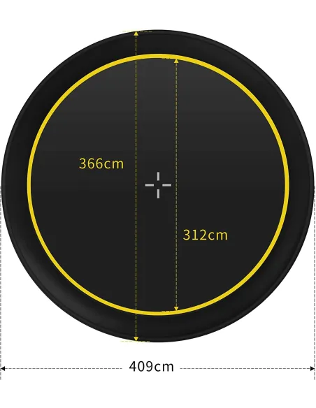Trampolina Ogrodowa Ultrasport 366cm Siatka 150kg