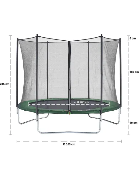 Trampolina Ogrodowa CZON SPORTS 300cm 10ft 90kg