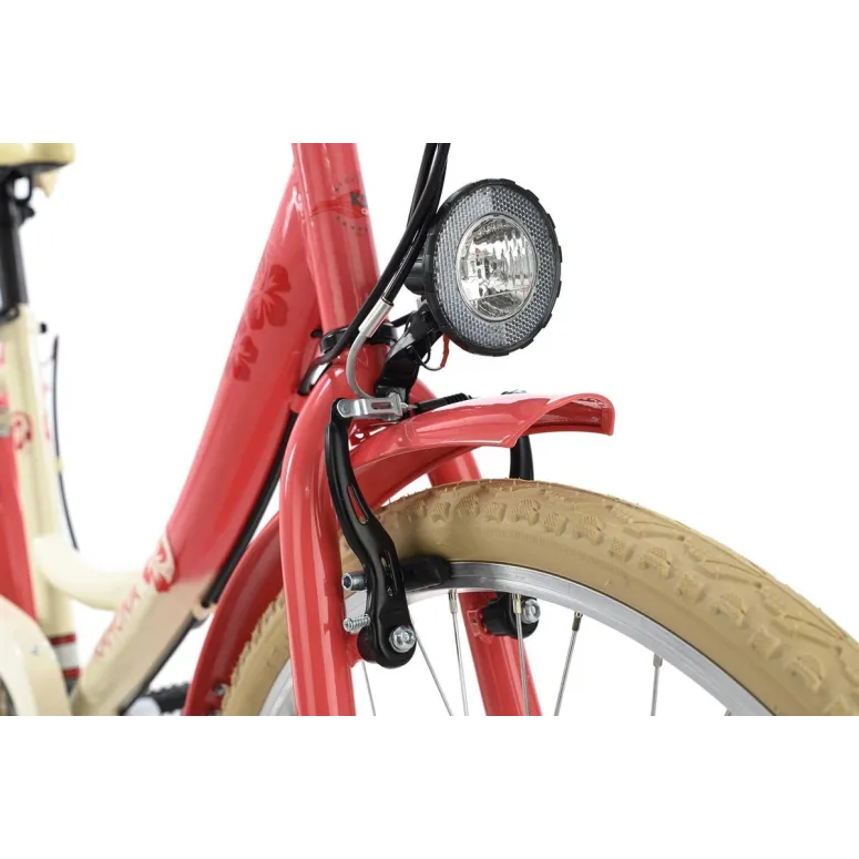 Dziewczęcy Rower Miejski Damka 24 Światła Bagażnik - 2