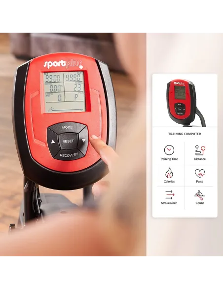 Wioślarz SportPlus SP-MR-008 Magnetyczny LCD 8 KG