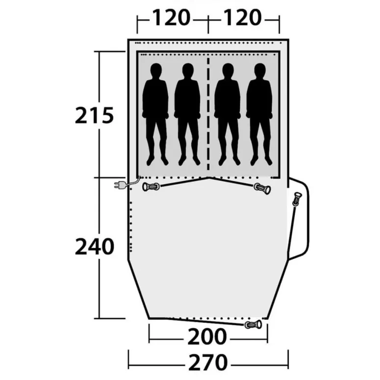 Namiot Turystyczny Dla 4 Osób Outwell Reddick 4A
