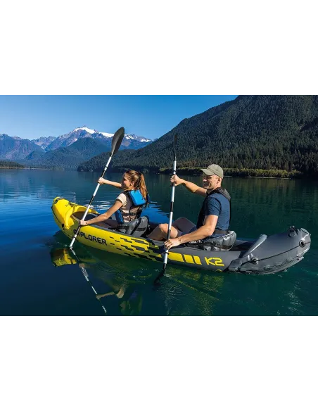 Kajak Dmuchany Intex Explorer K2 Dwuosobowy Wiosła