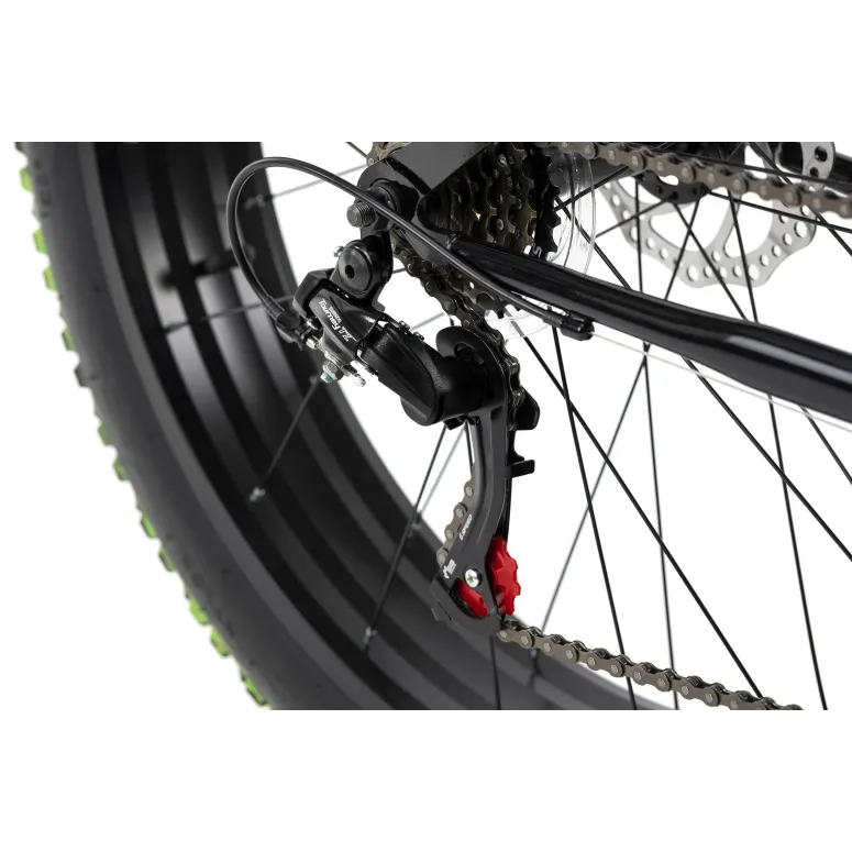 Rower Fatbike Grube Opony 26 Terenowy Hamulce Tarczowe Młodzieżowy Stalowy