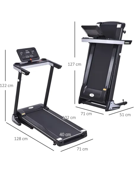 Bieżnia Elektryczna Homcom A90211V90 500W 1-12km/h