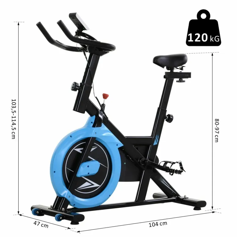 Rower Treningowy Stacjonarny HOMCOM A90-193 LCD