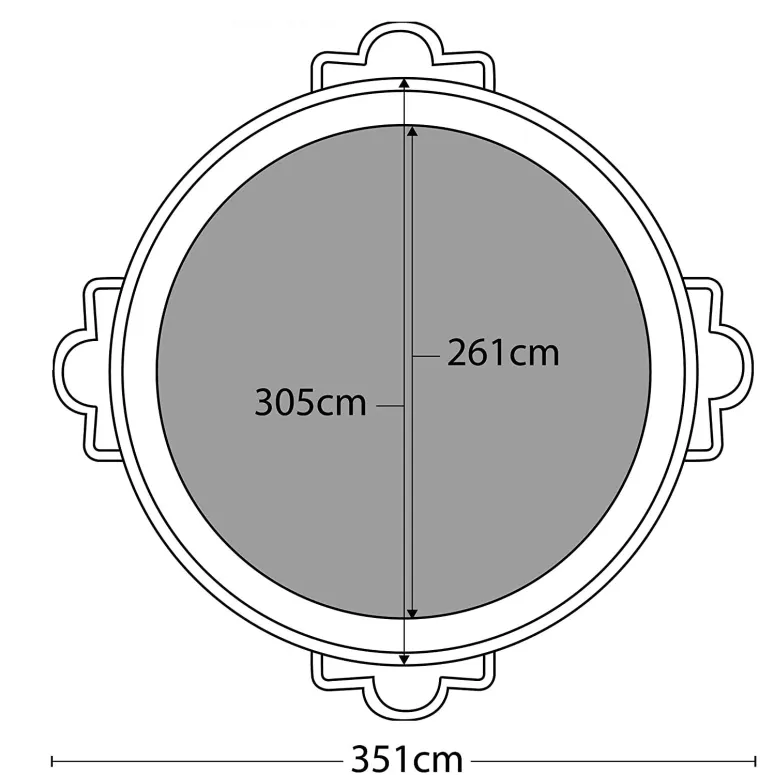 Trampolina Ogrodowa Ultrasport Wave 305cm 150kg