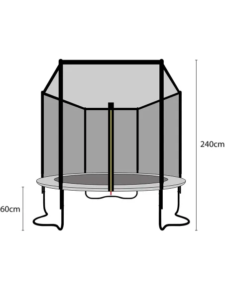 Trampolina Ogrodowa Ultrasport Wave 251cm 120kg