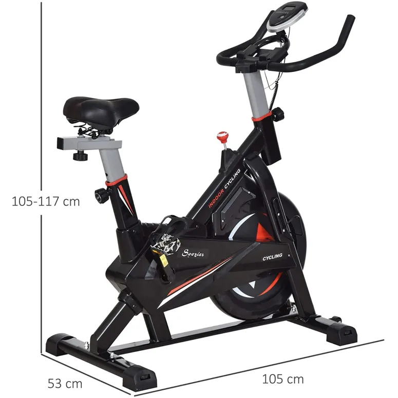 Rower Stacjonarny HomCom A90-200 Spinningowy LCD