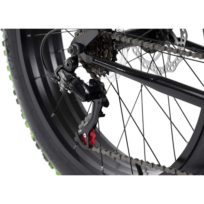 Rower Górski 24 Chłopięcy Fatbike MTB Shimano Męski Tarcze Stalowy FAT