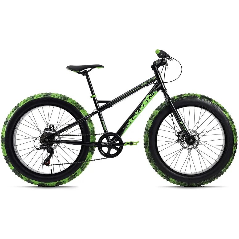 Rower Górski 24 Chłopięcy Fatbike MTB Shimano Męski Tarcze Stalowy FAT