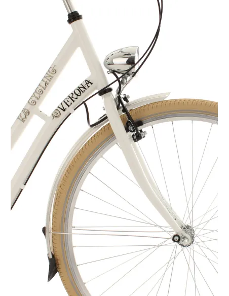 Damski Rower Miejski 28 Nexus 3 Oświetlenie Sakwy - 9