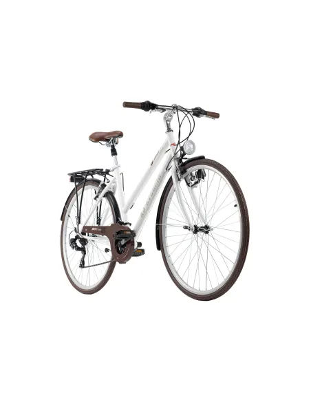 Trekkingowy Rower Damski 28 Światła Bagażnik Błotniki Stopka Amortyzacja - 8