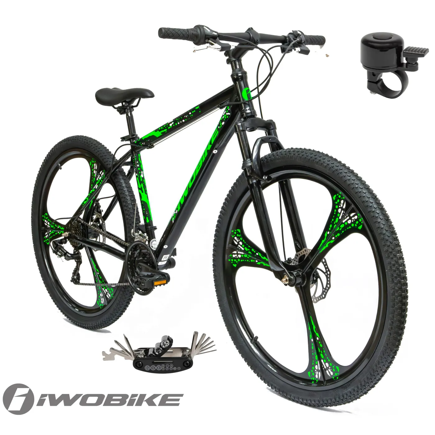 Rower Męski Górski 29" MTB IWOBIKE Shimano 2025 Hardtail Amortyzacja Tarcze