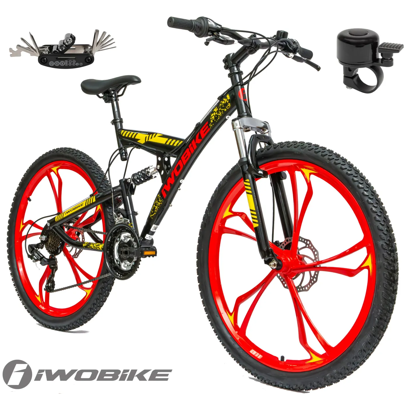 Rower Męski Damski Górski 26" IWOBIKE 2025 Shimano MTB Tarcze Full Amory