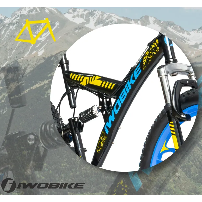 Rower Męski Damski Górski 26" IWOBIKE Shimano MTB Tarcze Full Amory 2025