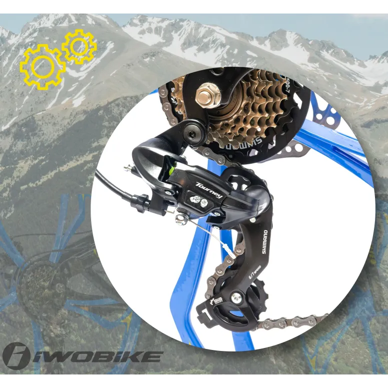 Rower Męski Damski Górski 26" IWOBIKE Shimano MTB Tarcze Full Amory 2025