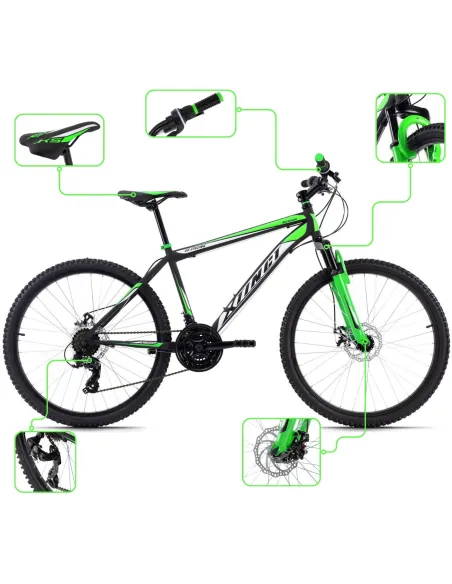 Rower Męski Górski Koła 26" MTB Hardtail Tarcze Amory SHIMANO Lekki Dzwonek