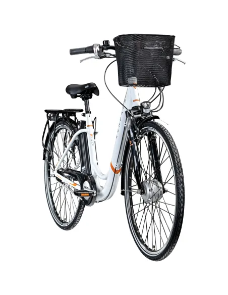 Rower Elektryczny Damski Miejski Koła 28" SHIMANO Nexus 250 W LCD Alu Amory