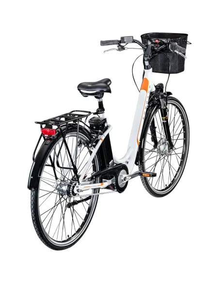 Rower Elektryczny Damski Miejski Koła 28" SHIMANO Nexus 250 W LCD Alu Amory