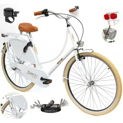 Rower Damski Miejski Koła 28" SHIMANO Nexus Oświetlenie Bagażnik Błotniki