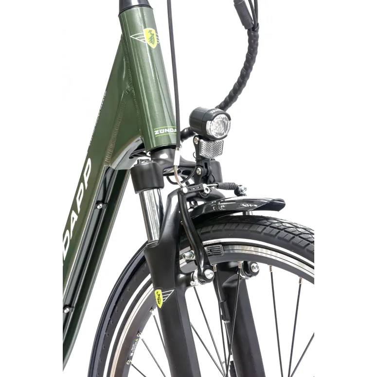 Rower Elektryczny Damski Miejski 28 Aluminium SHIMANO Nexus Amortyzacja LCD