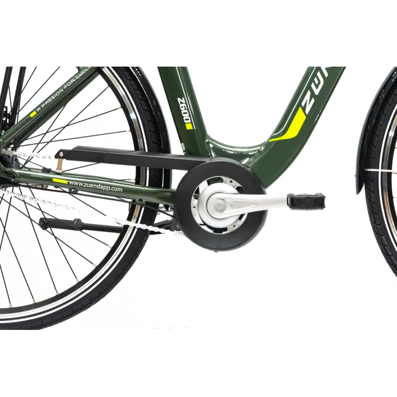 Rower Elektryczny Damski Miejski 28 Aluminium SHIMANO Nexus Amortyzacja LCD