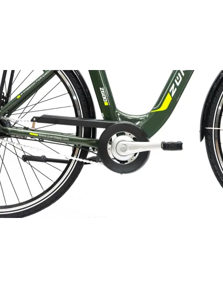 Rower Elektryczny Damski Miejski 28 Aluminium SHIMANO Nexus Amortyzacja LCD