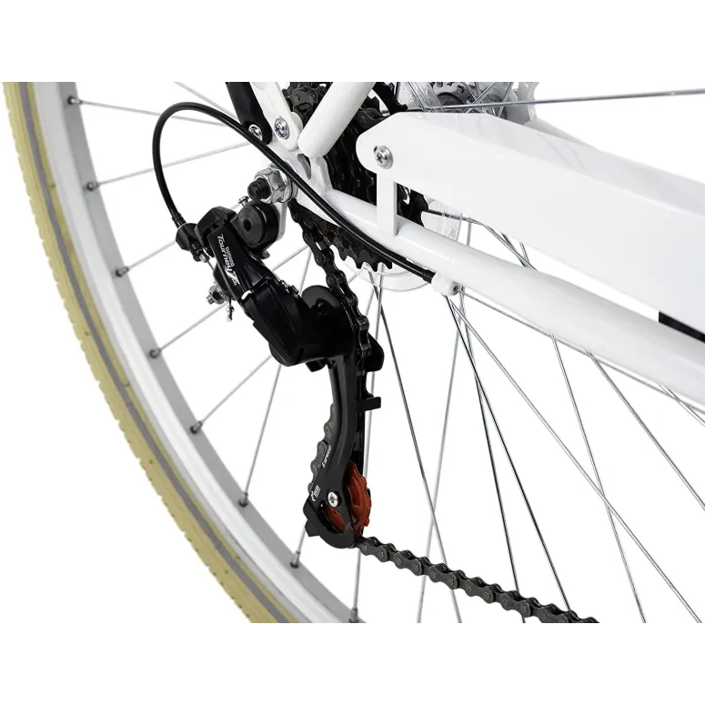 Rower Miejski 28 Damski Oświetlenie Bagażnik Retro Shimano Damka Rama 20