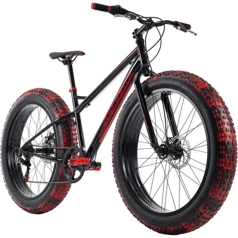 Rower Fatbike Grube Opony 26 Terenowy Hamulce Tarczowe Młodzieżowy Stalowy