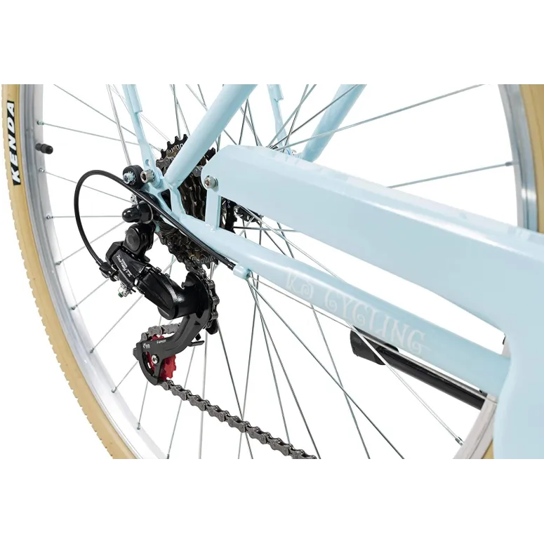 Damski Rower Miejski 28 Damka Retro Koszyk Światła - 6