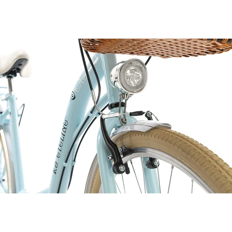 Damski Rower Miejski 28 Damka Retro Koszyk Światła - 3