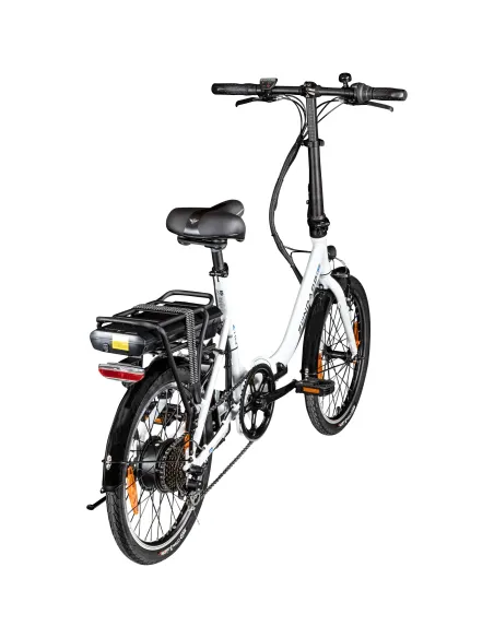 Rower Elektryczny Damski Męski Składany 20" Aluminium Składak 250 W SHIMANO