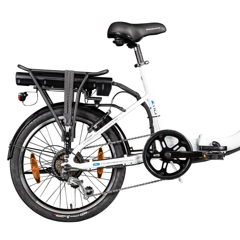 Rower Elektryczny Damski Męski Składany 20" Aluminium Składak 250 W SHIMANO