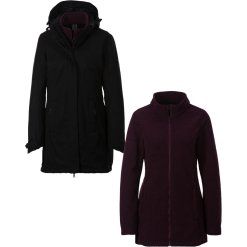 Kurtka Damska 3w1 Parka Płaszcz McKinley Manabel II r. L 42 Czarna Aquamax