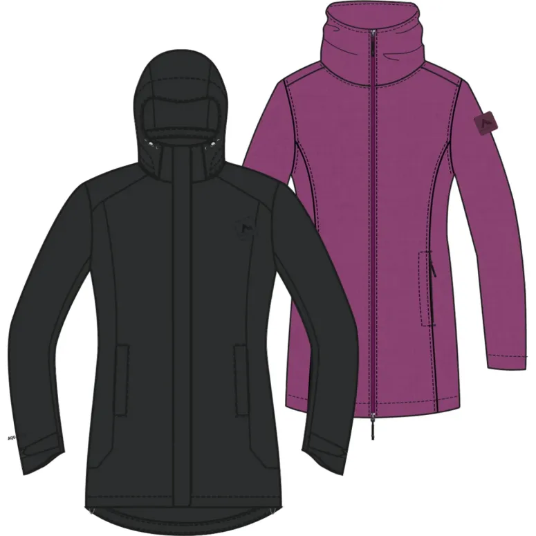 Kurtka Damska 3w1 Parka Płaszcz McKinley Manabel II r. L 42 Czarna Aquamax